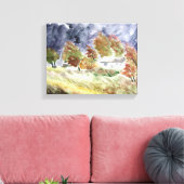 Rand van het voorontwerp van de oorspronkelijke Wa Canvas Afdruk (Insitu (Woonkamer))