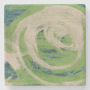 Rand van het water stenen onderzetter