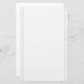 Rand van wit kant briefpapier (Voorkant / Achterkant)