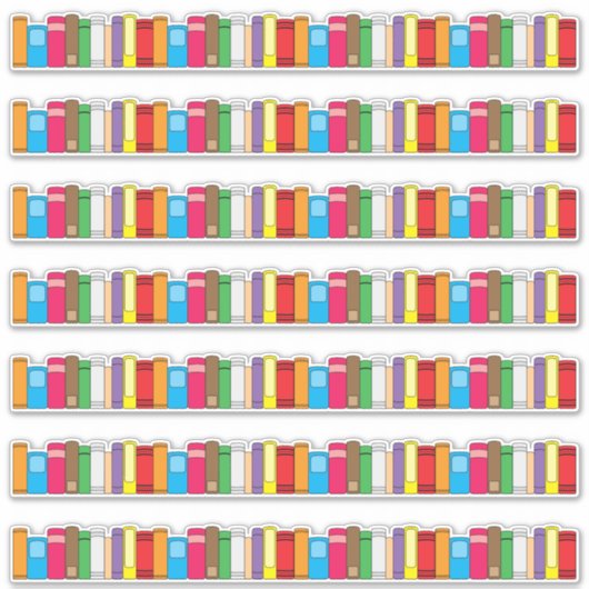 Rand voor boekenrij 7 stuks sticker (Voorkant)