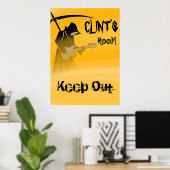 Rand wissel uit Uitsluitteken Poster (Thuiskantoor)