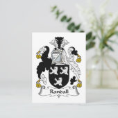 Randall Family Crest Briefkaart (Staand voorkant)