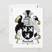 Randall Family Crest Briefkaart (Voorkant / Achterkant)
