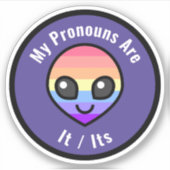 randapparaten - Xenogender Alien Sticker (Voorkant)