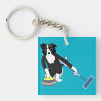 RandCollie Curling Sleutelhanger