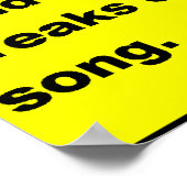 Randmon Song Poster (Hoek)