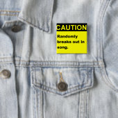 Randmon Song Vierkante Button 5,1 Cm (In situ)