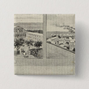 Randolph & Clowes, Waterbury Vierkante Button 5,1 Cm