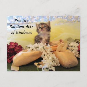 Random Act of Kindess Briefkaart - Ballerina Cat