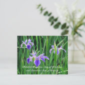 Random Act of Kindess Briefkaart - Paarse Iris (Staand voorkant)