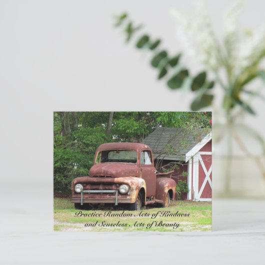 Random Act of Kindess Carte postale - Camion (Debout devant)