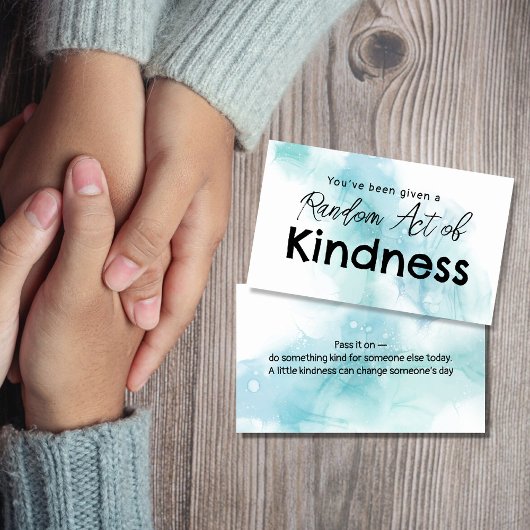 Random Act of Kindness Business Card | Pay It For Visitekaartje
