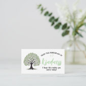 Random Act of Kindness Card | Kindness Tree Mini  Visitekaartje (Staand voorkant)