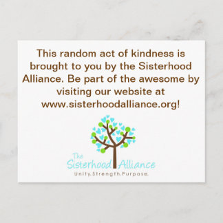 Random Act of Kindness Project Briefkaart
