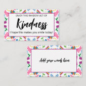 Random act of kindness spread love not hate busine visitekaartje (Voorkant / Achterkant)