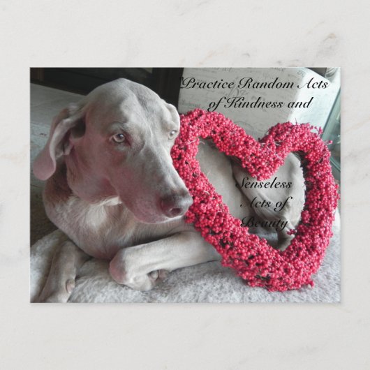 Random Acts of Kindness Briefkaart - Regen (Voorkant)