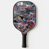 random art pickleball paddle (Achterkant)