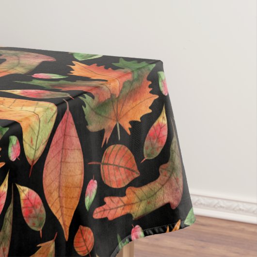 Random Autumn Fall Leaves Earth Tafelkleed (Voorbeeld)