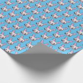 Random Bunny Faces Cadeaupapier (Hoek)