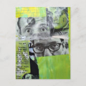 Random Collage of  Vintage Faces Briefkaart (Voorkant)