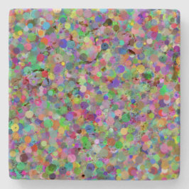 Random Dot Travertijn Onderzetter