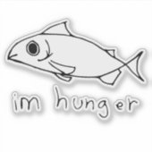 Random Fish Doodle Sticker (Voorkant)