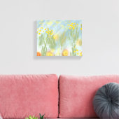 Random Flowers Stretted Canvas Print (Insitu (Woonkamer))