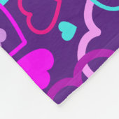 Random Hearts Fleece Blanket Deken (Hoek)