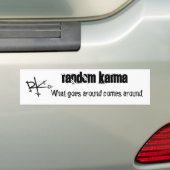 Random Karma Bumpersticker (Op auto)