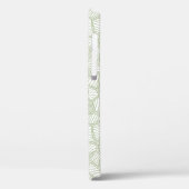 Random Leaf Mosaic Bleek Green Case-Mate iPhone Case (Achterkant / Links)