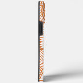 Random Leaf Mosaic Dark Oranje Case-Mate iPhone Case (Achterkant / Rechts)