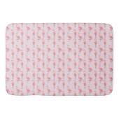 Random Pink Flamingo Bird Patroon Badmat (Voorkant)