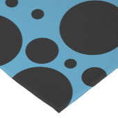 Random Polka Dots - Peacock Blue Table Runner Korte Tafelloper (Hoek)