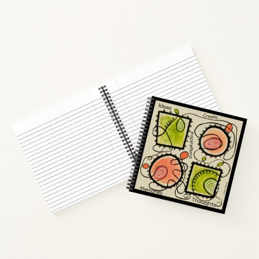 Random Scribbles notebook 8-1/2 inch Sq. Notitieboek (Binnen)