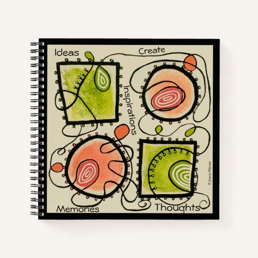 Random Scribbles notebook 8-1/2 inch Sq. Notitieboek (Voorkant)