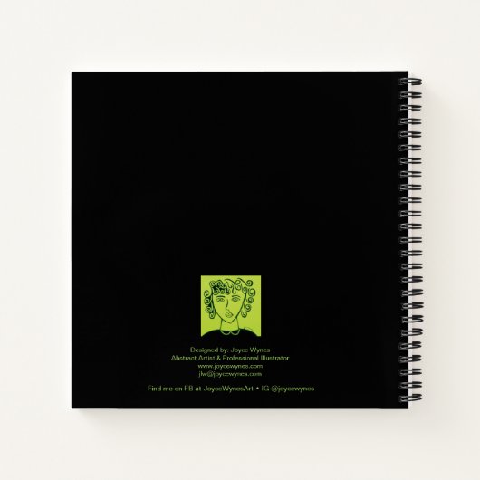 Random Scribbles notebook 8-1/2 inch Sq. Notitieboek (Achterkant)