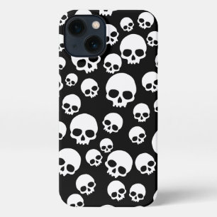 Random Skulls Pattern iPhone 13 Hoesje
