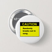 Random Song Ronde Button 5,7 Cm (Voorkant /achterkant)
