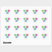 Random Splats Ronde Sticker (Vel)