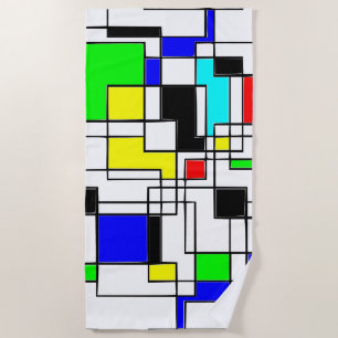 Random Squares Homage to Mondrian Strandlaken