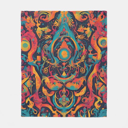 Random Surreal Dream Fleece Deken (Voorkant)