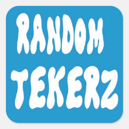 Random Tekerz Square Sticker (Voorkant)