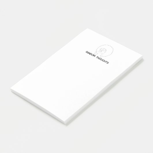 Random Thoughts Afro Post-it® Notes (Schuin)