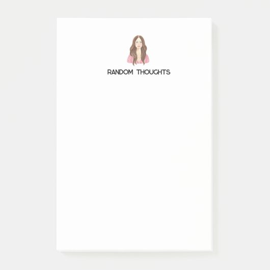 Random Thoughts-notities Post-it® Notes (Voorkant)