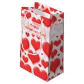 Random Valentijn Red Heart naadloze collage Klein Cadeauzakje (Achterkant Gekanteld)