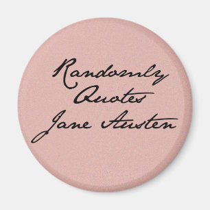 Randomly citeert Jane Austen Magnet Magneet