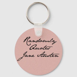 Randomly citeert Jane Austen Sleutelhanger