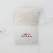 Randonnée à cheval Brown en Carte de vacances neig (Intérieur)