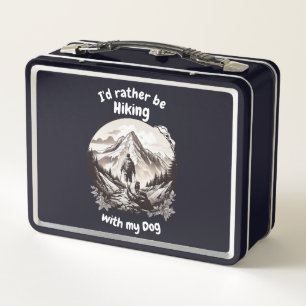 Randonnée avec mon chien Lunchbox en métal