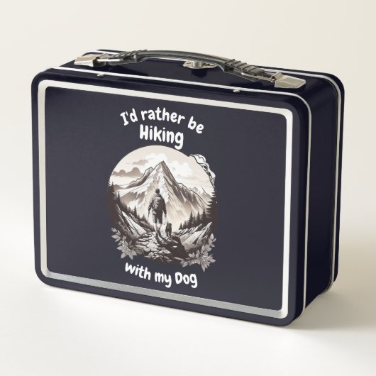 Randonnée avec mon chien Lunchbox en métal (Dos)